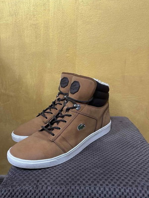 Men's leather winter shoes Lacoste Orelle Put 2 Honey used, size 46