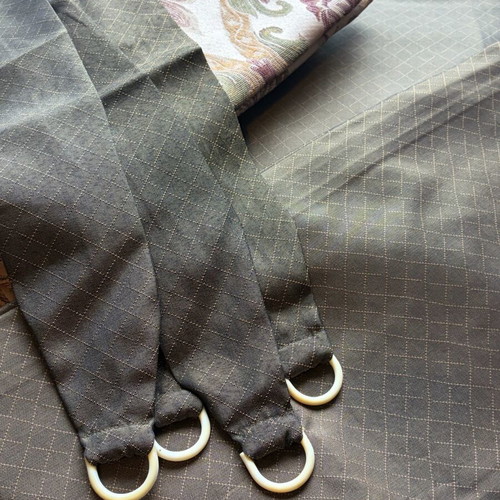 Curtains set of 8 new with 4 tiebacks