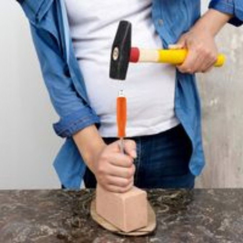 Set of 6 quality pass-through screwdrivers with ergonomic handle