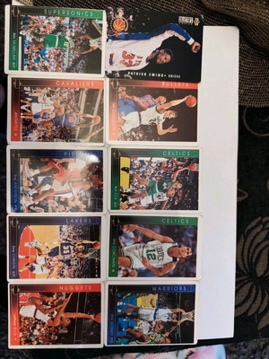 NBA Upper Deck cards used, 105 pieces