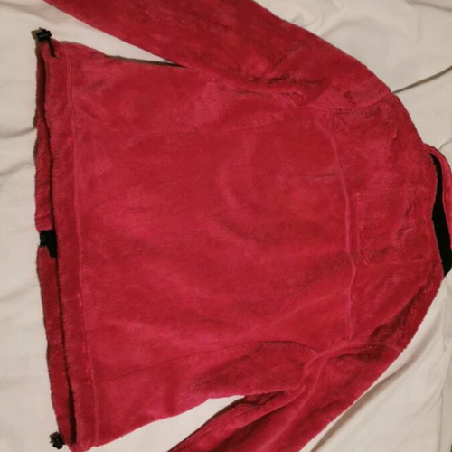Abercrombie & Fitch fuchsia faux fur jacket like new for ages 8-10