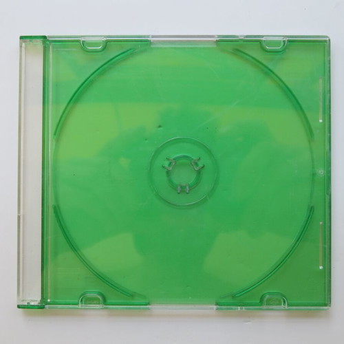 CD/DVD slim case single green new