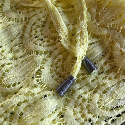 Jeannette yellow lace pants new S/M for the beach