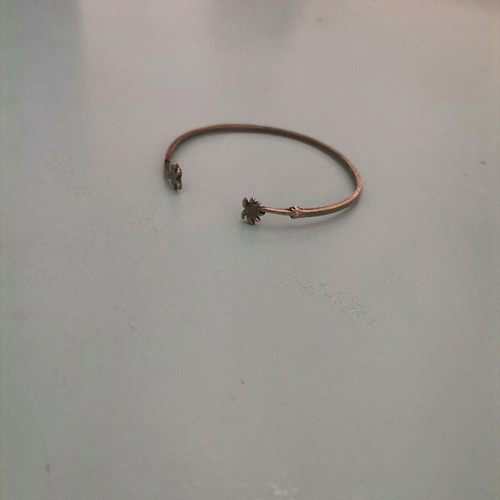 Bracelet handcuff used, brass with some wear