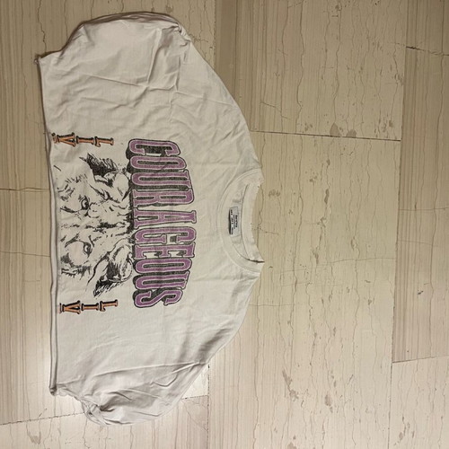 Bershka crop blouse white like new, size S
