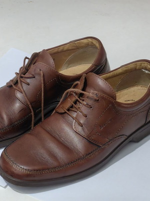 Boxer shoes size 43 used, brown loafers