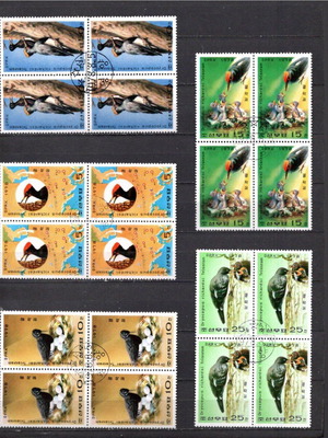 Σετ γραμματοσήμων Woodpecker 1978 μεταχειρισμένο, Κορέα, 5 τεμάχια