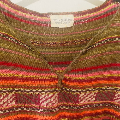 Denim & Supply by Ralph Lauren Boho knitted blouse like new, multicolor, size M