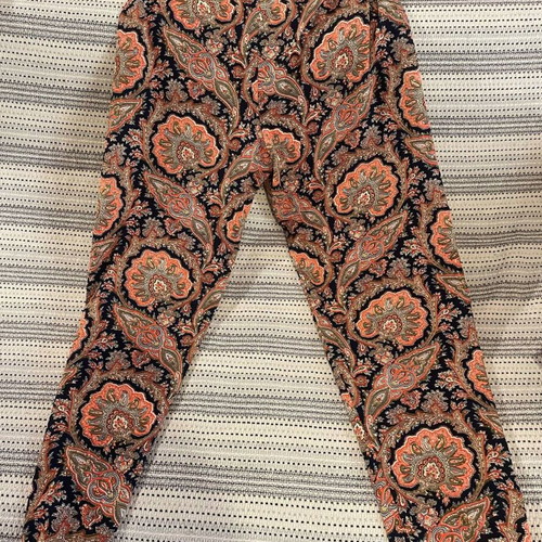 Compania Fantastica printed pants size S like new, satin multicolor