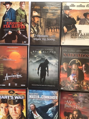 Pack of 10 period DVDs like new, action with subtitles