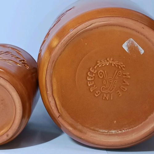 Monemvasia ceramics used, set of two pieces with crack