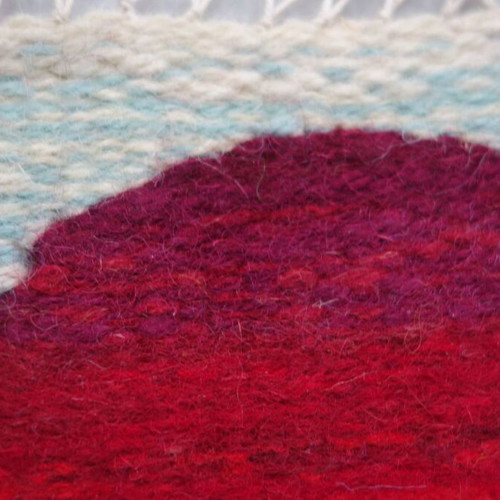 Woven wall hanging with sun new