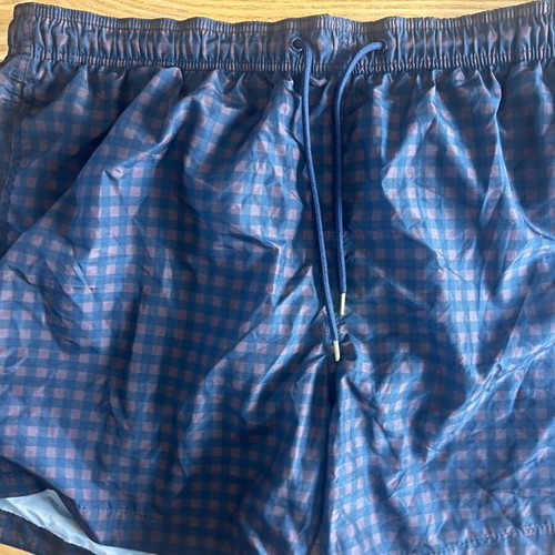 H&M checked brown black XL swim shorts like new