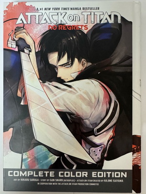 Attack on Titan No Regrets Complete Color Edition book like new