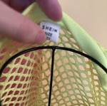 Neon Mesh Crop Top Shein σε πολύ καλή κατάσταση