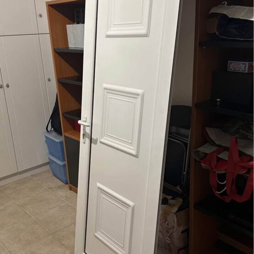Aluminum door 2.10x0.71 without frame like new