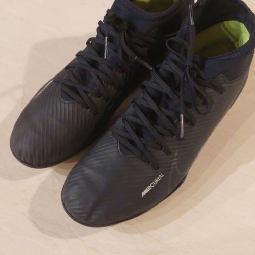 Nike Mercurial Superfly 9 Club football shoes used, black, size 40.5
