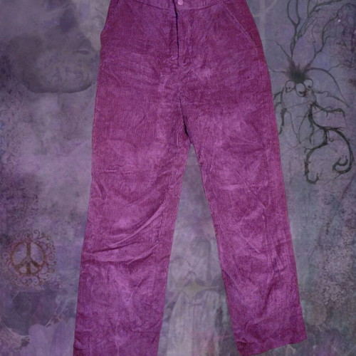 NA-KD Burgundy Plum Corduroy Pants Like New