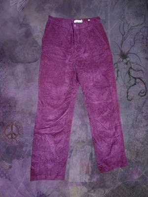 NA-KD Burgundy Plum Corduroy Pants Like New
