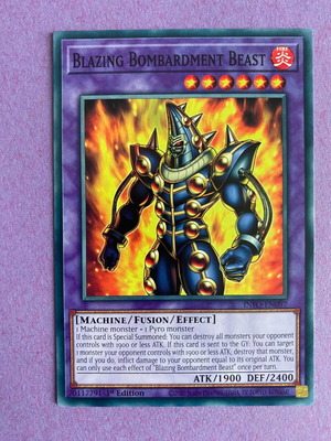 Yu-Gi-Oh! Card Blazing Bombardment Beast like new