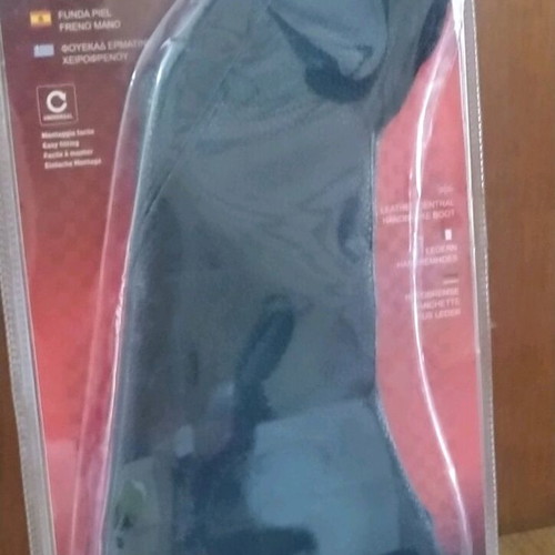 Car handbrake boot new, synthetic leather, black