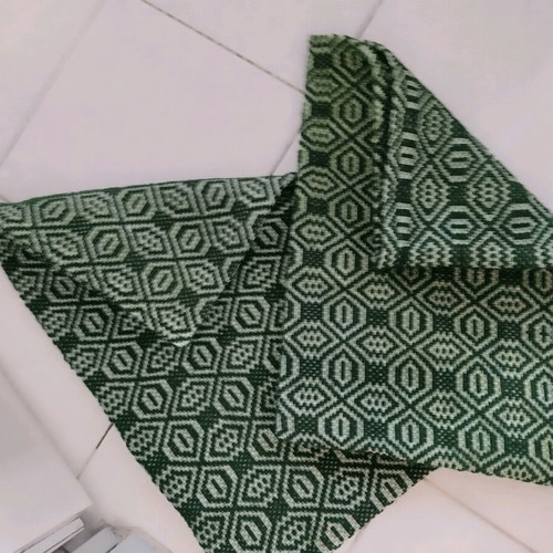 Woven traditional wool pillows like new, cypress color