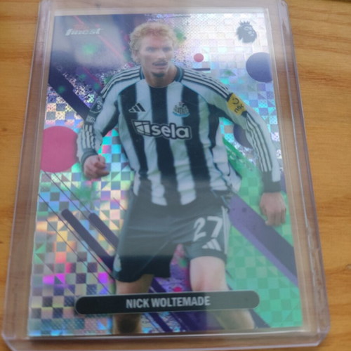 Topps Finest EPL Nick Woltemade Newcastle card like new