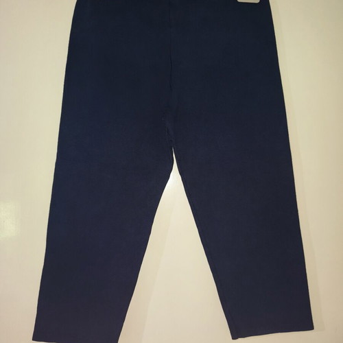 Capri leggings navy blue like new, elastic fit small
