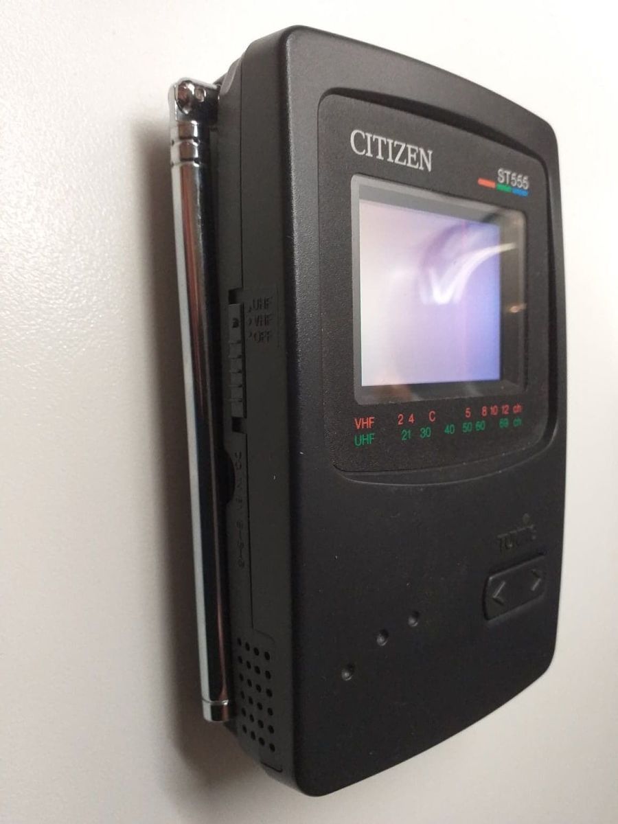 【美品】CITIZEN ポータブルテレビ ST-555 シチズン CITIZENアナログ ポータブルテレビ ポケットボーイST555