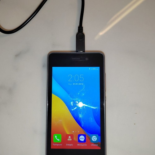 Leagoo smartphone used, black, memory card included
