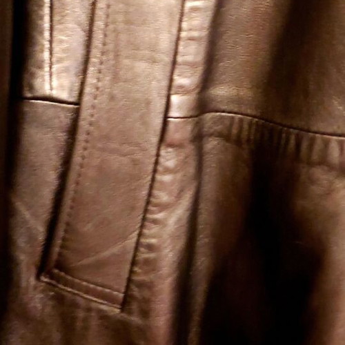 Men's coat made of genuine Napa leather size Medium like new