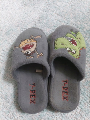 Parex slippers used, gray, size 33/34
