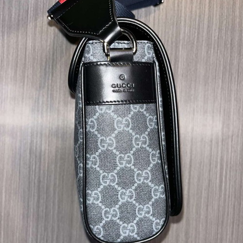 Gucci GG Messenger Bag medium σε μαύρο, σαν καινούργιο