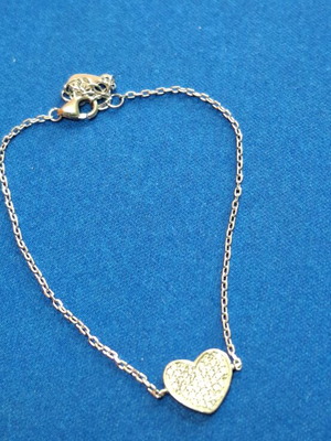 Silver bracelet with 925 stamp, like new, 22 cm