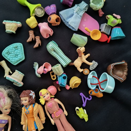 Poly Pocket dolls and accessories like new