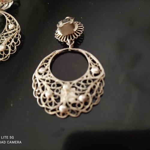 Silver 935 handmade earrings new, length 5cm