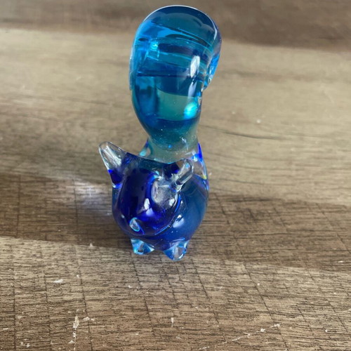 Glass decorative squirrel like new, 9 cm height