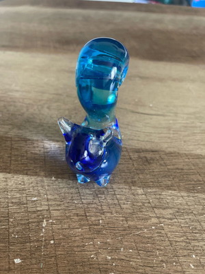 Glass decorative squirrel like new, 9 cm height