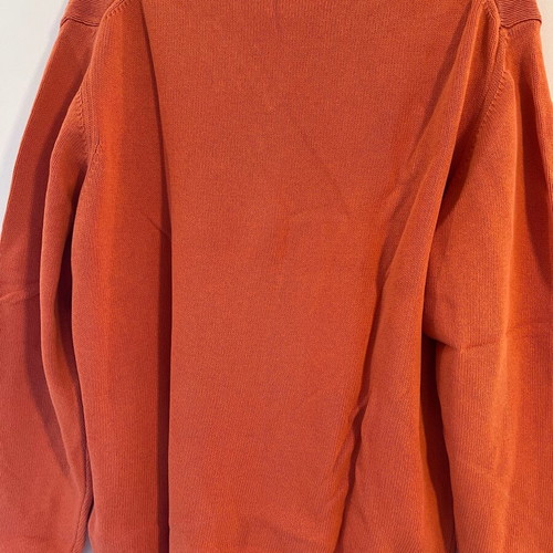 Trussardi cotton sweater, orange, size L