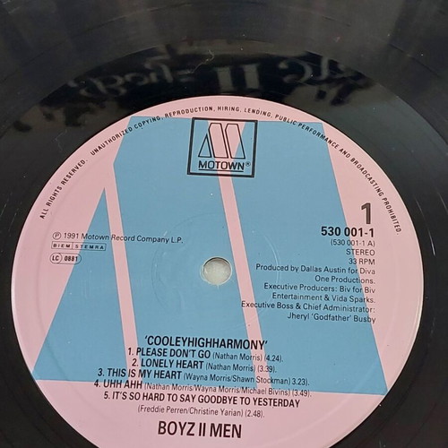 Boyz II Men Cooleyhighharmony video used in good condition