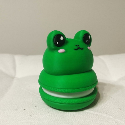 Macaron Frog Fidget Clicker 3D printed new, stress relief toy