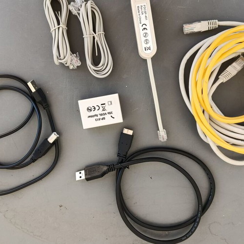 USB, Ethernet, telephone cables and accessories set