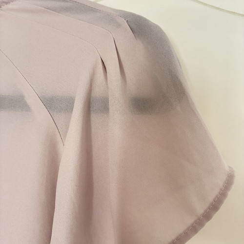 H&M Muted Light Pink Sheer Blouse Top Size S like new