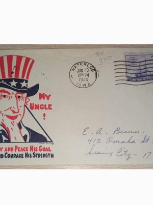 Usa envelope for World War II 1944 used
