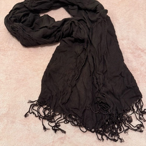 Scarf used in dark brown color