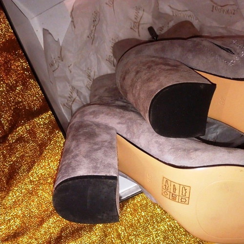 Suede ankle boots new size 36 beige A To Z Greek