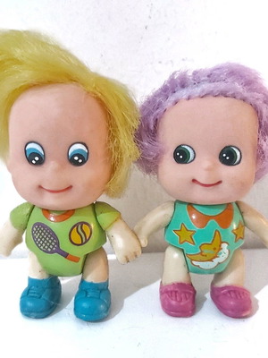 New Ray Novelty vintage dolls used, set of 2