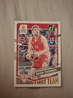 Sasha Vezenkov Euroleague Donruss card like new