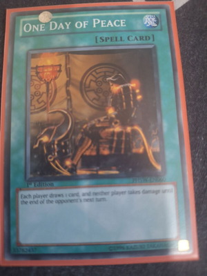 One Day of Peace Yu-Gi-Oh! card like new, vintage