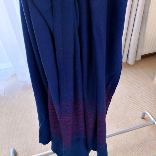 British Airways scarf used, blue and red vintage